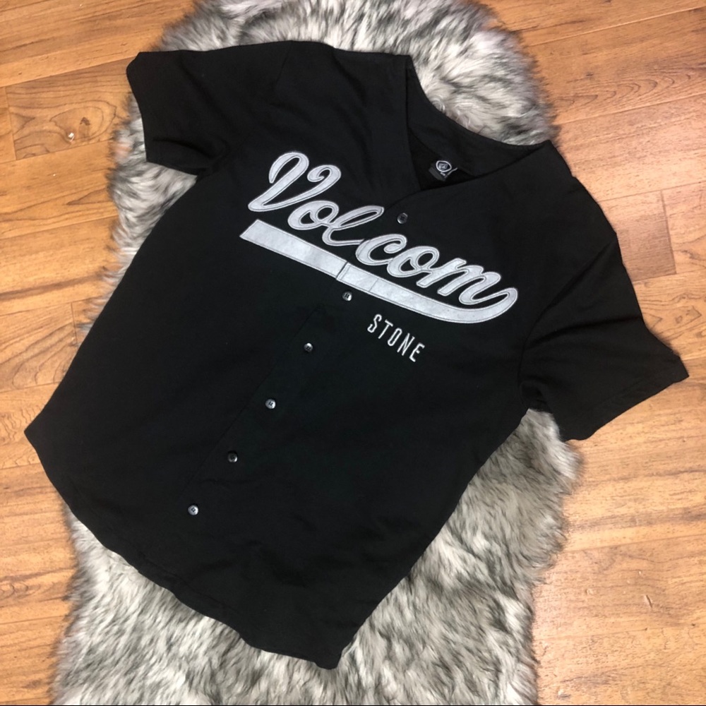 Volcom Stone Black Jersey Shirt Men’s Size M